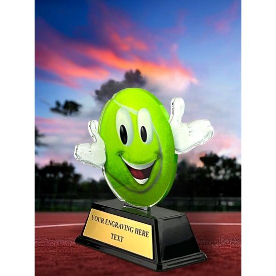 Trofeo de Pelota de Tenis Sonriente