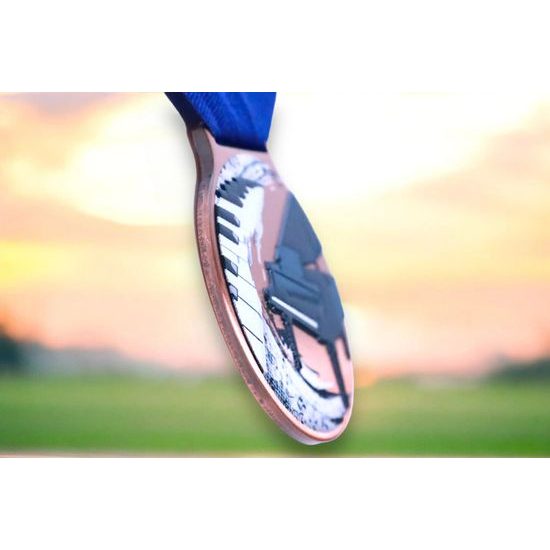 Medalla Sacul Piano Color Textura Impresión 3D