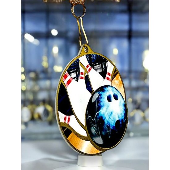 Medalla metálica para bolos acero inoxidable