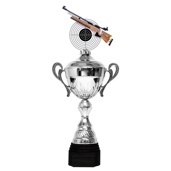 Copa Metálica Minot de Tiro con Rifle Plata