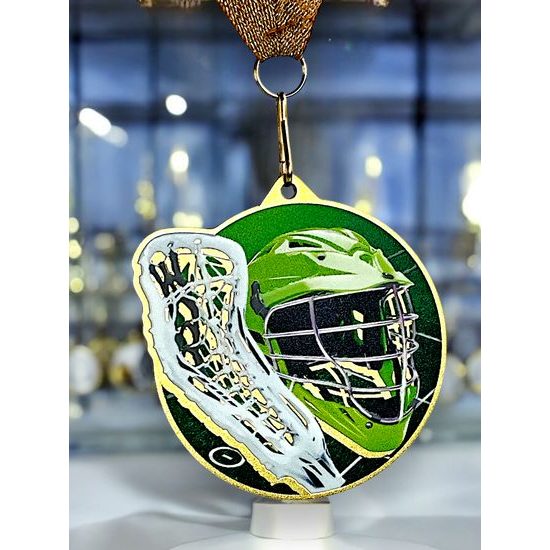Medalla metálica para Lacrosse acero inoxidable