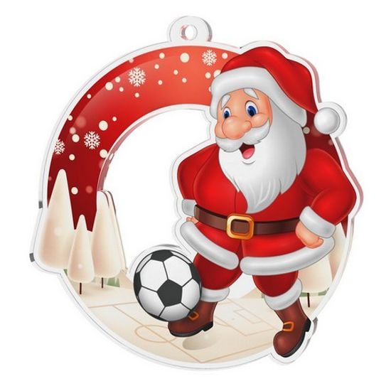 Medalla de Fútbol de Papá Noel Nevado