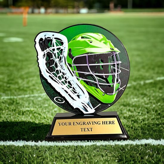Trofeo Roswell en Acrílico Negro para Lacrosse