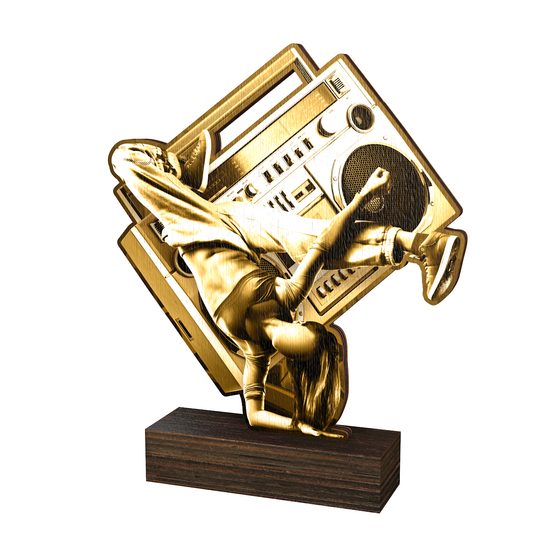Trofeo de Madera Sierra para Baile Urbano - Clásico