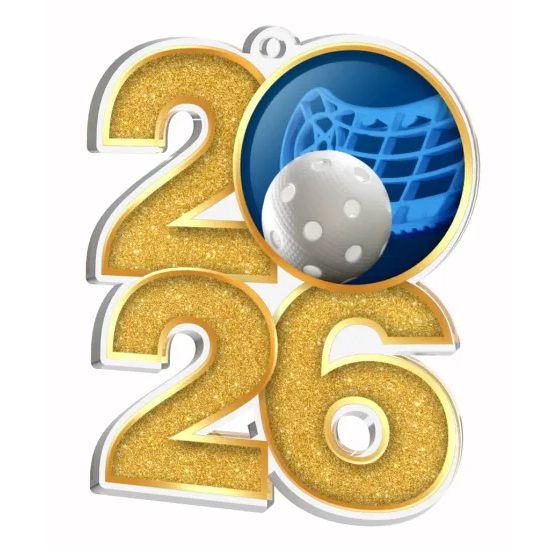 Medalla de Acrílico Floorball 2026