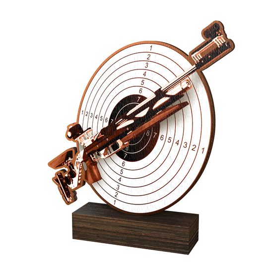 Trofeo de Rifle de Aire Clásico Sierra para Tiro Deportivo