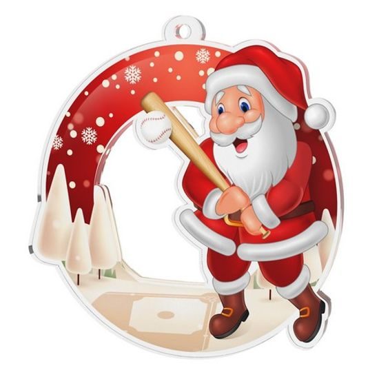 Medalla de Béisbol de Papá Noel Nevado