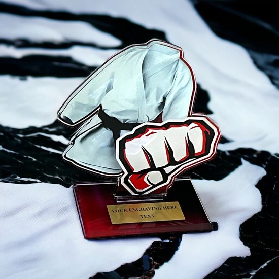 Trofeo Acrílico Cannes de Artes Marciales