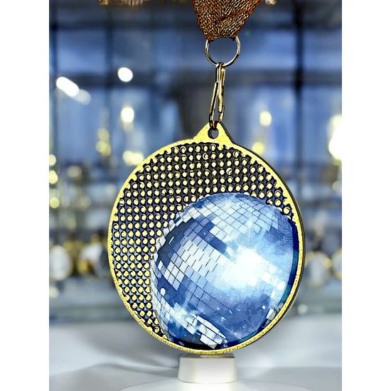 Medalla metálica de danza acero inoxidable