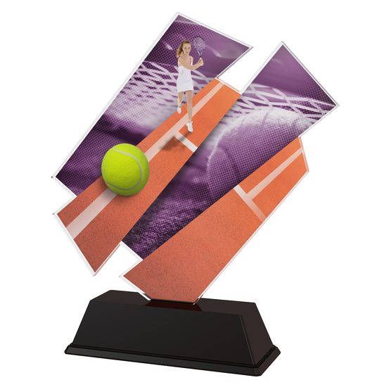 Trofeo Acrílico París para Jugadora de Tenis