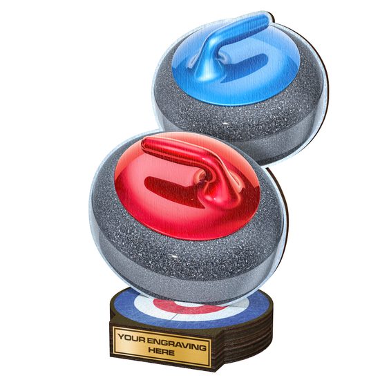 Trofeo Grove de Madera Real para Curling