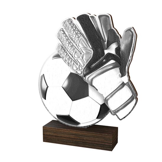 Trofeo de Madera Sierra para Portero de Fútbol - Clásico
