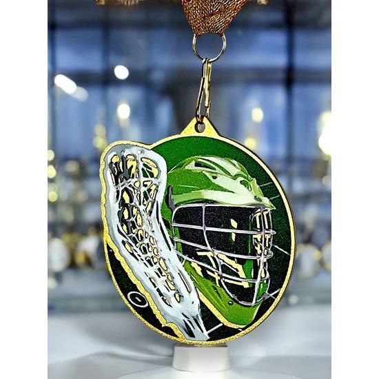 Medalla metálica para Lacrosse acero inoxidable