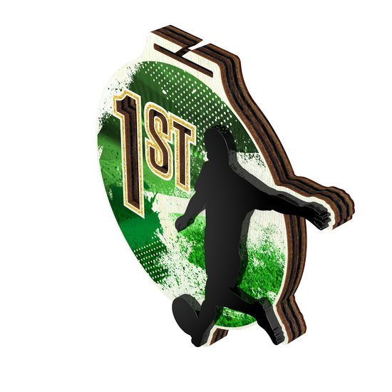 Medalla Highgrove Fusion para Fútbol Soccer Oro - 1er Lugar