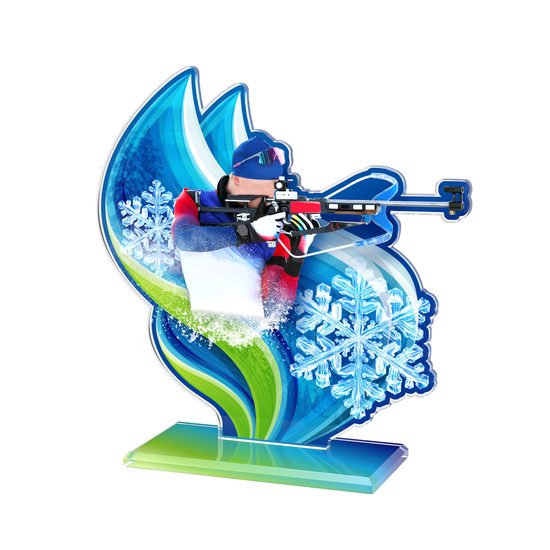 Trofeo Acrílico Cannes para Biatlón