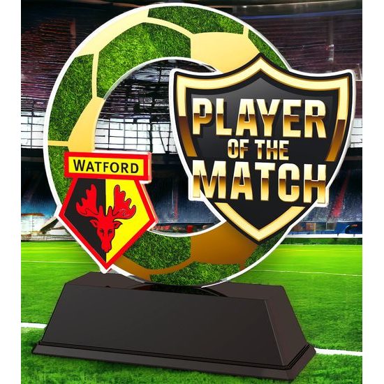 Trofeo Personalizado de Jugador del Partido de Fútbol