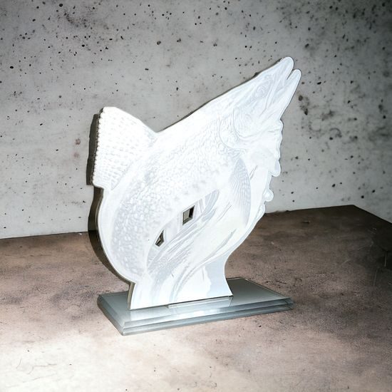 Trofeo Acrílico Cannes de Pesca de Pike