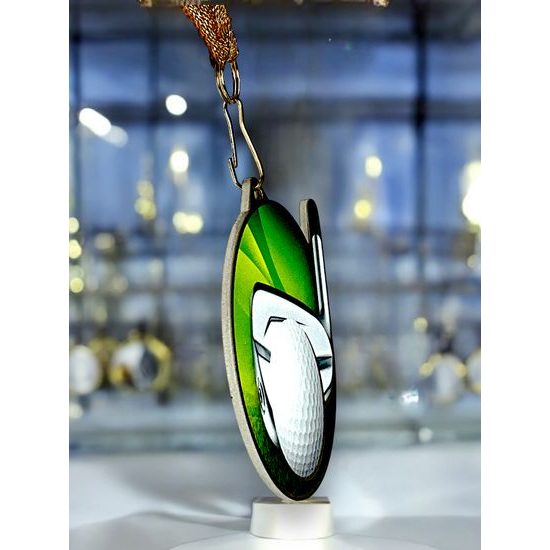 Medalla metálica para golf acero inoxidable