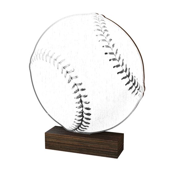 Trofeo de Madera Sierra para Béisbol - Clásico