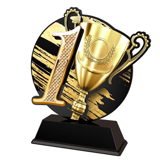 Trofeo Roswell en Acrílico Negro para 1er Lugar