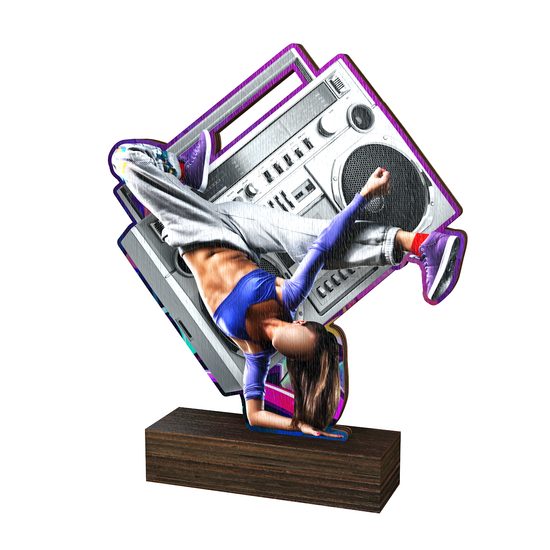 Trofeo de Madera Sierra Street Dance