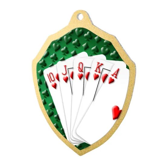 Medalla de Cartas Molten de Acero Inoxidable Fundido