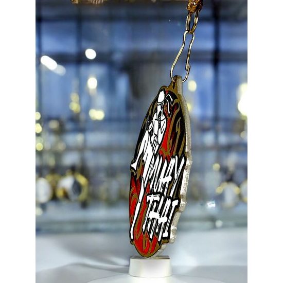 Medalla metálica para Muay Thai acero inoxidable