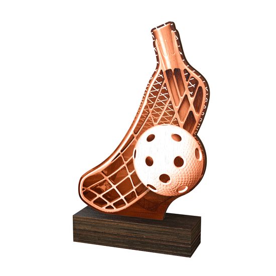 Trofeo de Madera Real Sierra para Floorball - Clásico