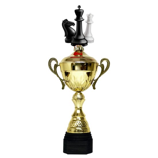 Copa Metálica Minot de Ajedrez Oro