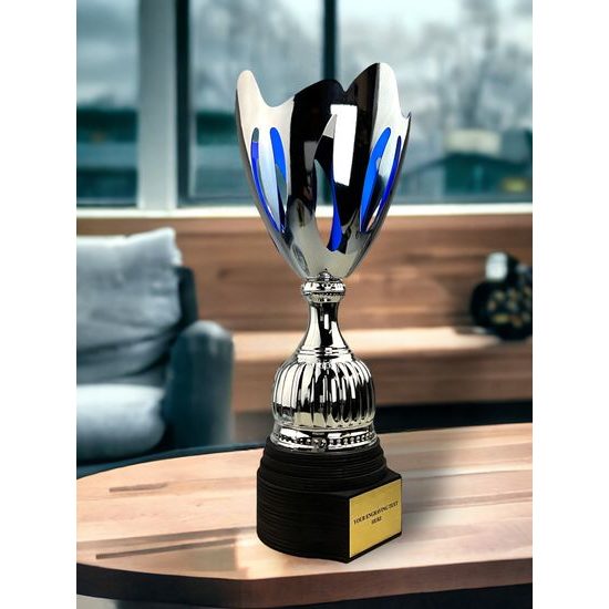 Raton Copa Láser de Plata y Azul