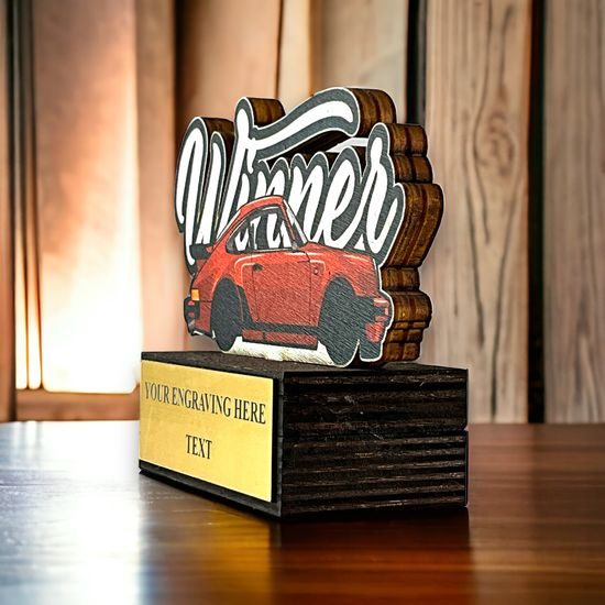 Premio Personalizado Lincoln de Madera Real