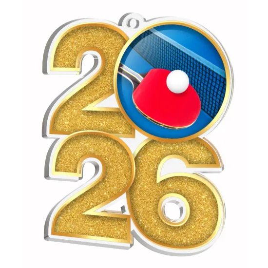 Medalla de Acrílico para Tenis de Mesa 2026