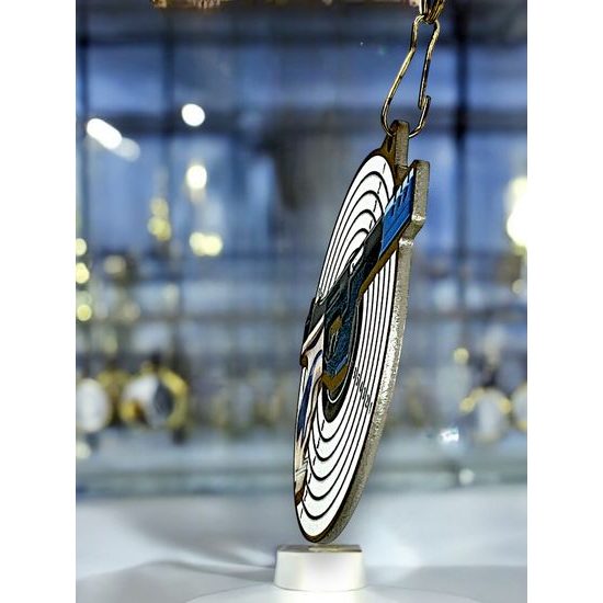 Medalla metálica de Tiro acero inoxidable