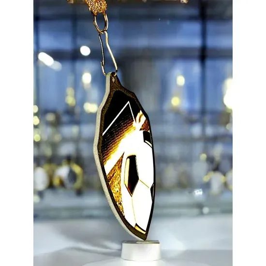 Medalla Clásica de Fútbol Soccer Molten de Acero Inoxidable Fundido