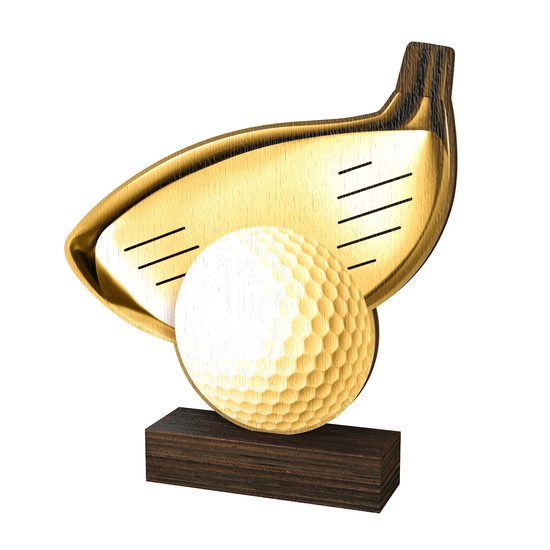 Trofeo de Madera Real Sierra para Golf - Clásico