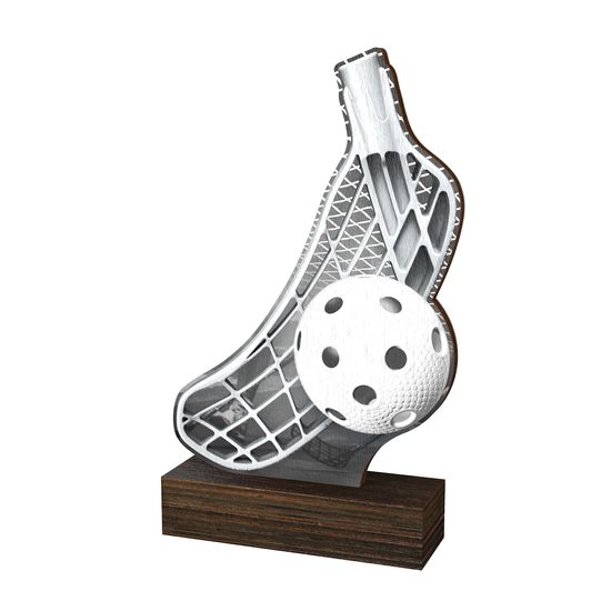 Trofeo de Madera Real Sierra para Floorball - Clásico