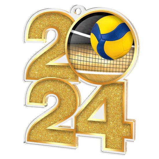 Medalla de Acrílico para Voleibol 2024