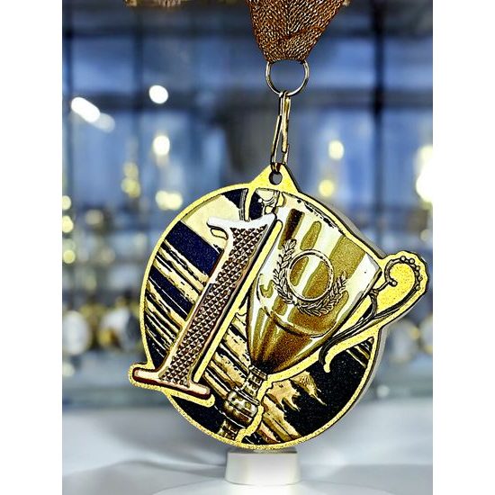 Medalla metálica para colocar acero inoxidable