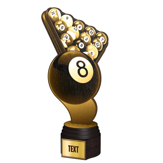 Trofeo Clásico de Madera Frontier de Billar