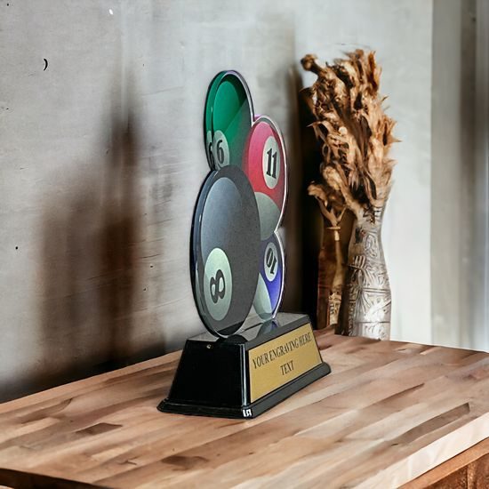 Trofeo Acrílico Ostrava para Billar