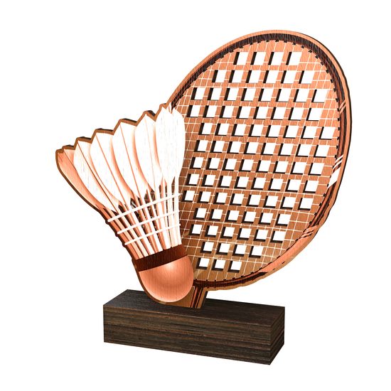 Trofeo de Madera Real Sierra para Bádminton - Clásico
