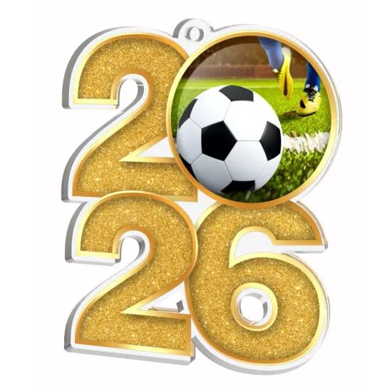 Medalla de Acrílico para Fútbol 2026