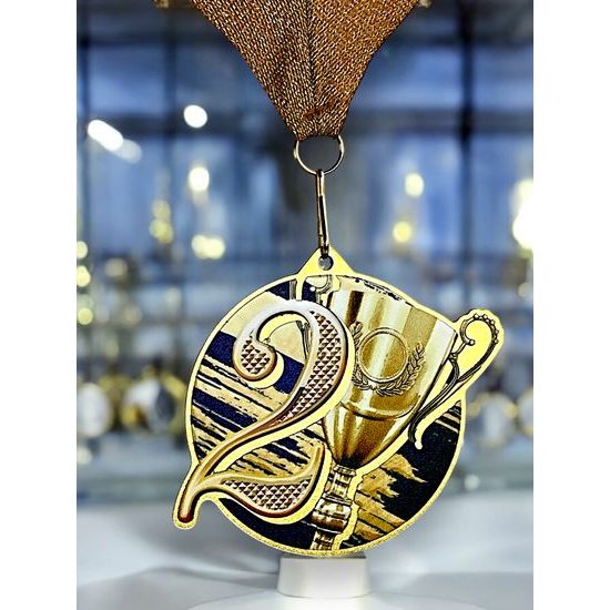 Medalla metálica para colocar acero inoxidable