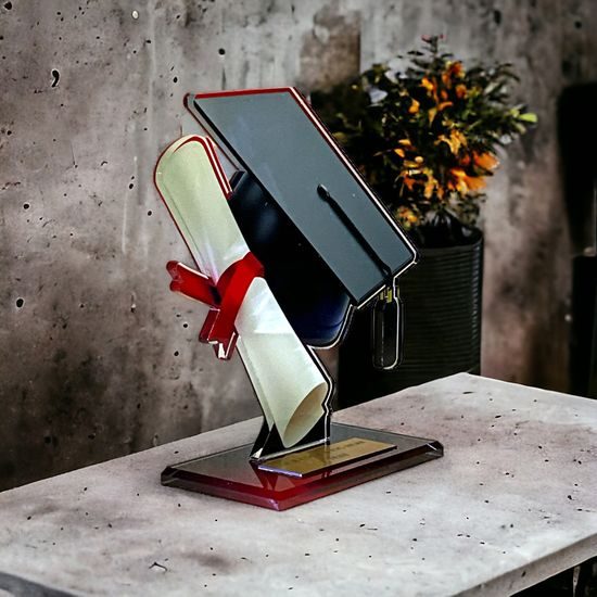 Trofeo Acrílico Cannes para Graduación