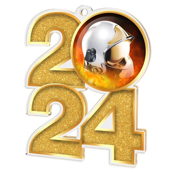 Medalla de Acrílico Bombero 2024