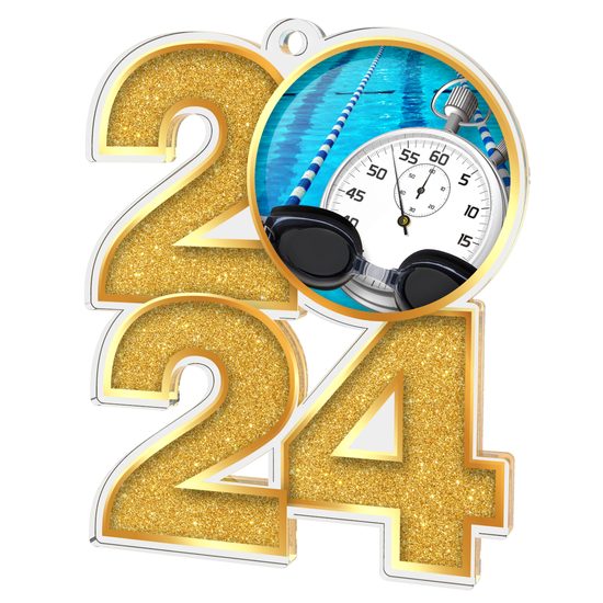 Medalla de Acrílico para Natación 2024