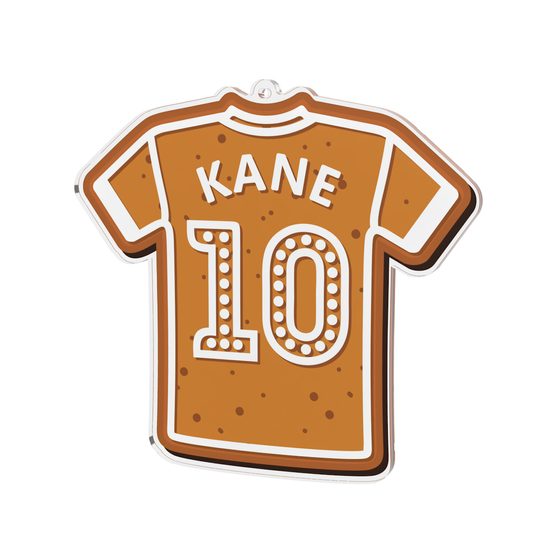 Adorno Navideño Personalizado de Camisa Deportiva de Jengibre