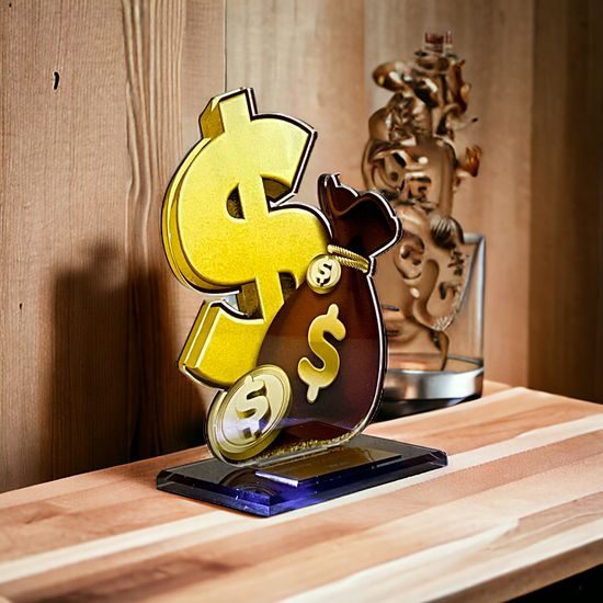 Trofeo Acrílico Cannes Bolsas de Dinero