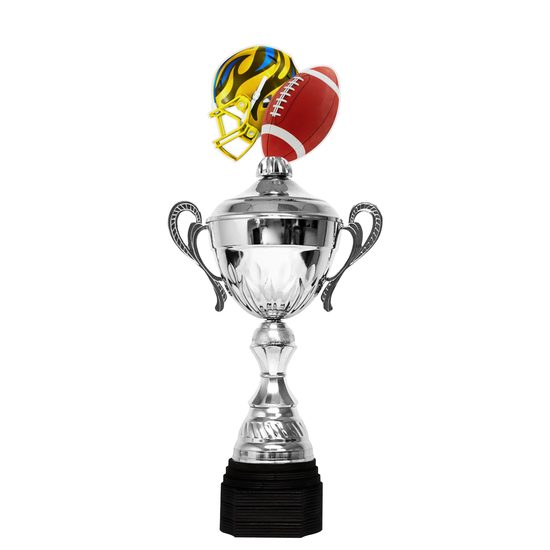 Copa Metálica Minot de Fútbol Americano Plata