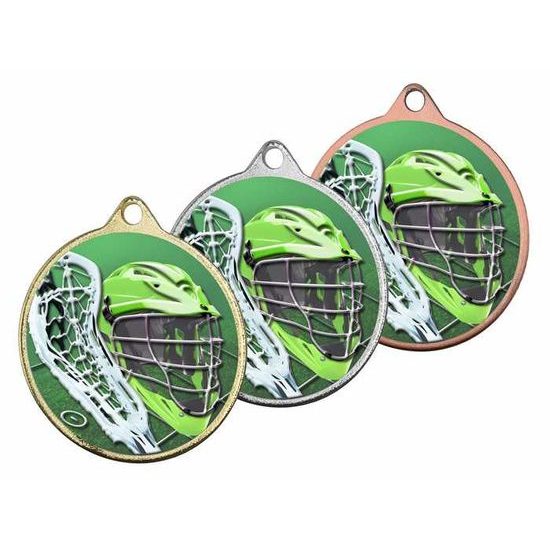 Medalla de Lacrosse Barnet con Textura de Color e Impresión 3D